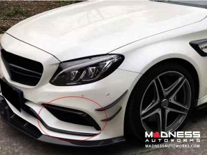 Mercedes-Benz W205 Front Fog Lamp Trims - Carbon Fiber Mercedes-Benz W205 Front Fog Lamp Trims - Carbon Fiber
